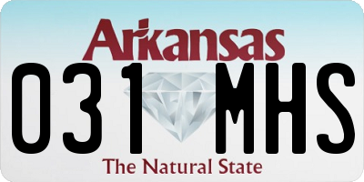 AR license plate 031MHS