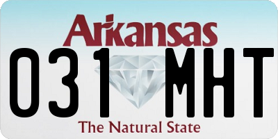 AR license plate 031MHT