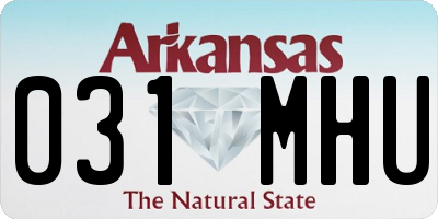 AR license plate 031MHU