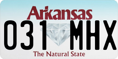 AR license plate 031MHX