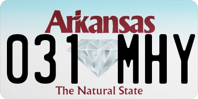 AR license plate 031MHY