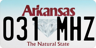 AR license plate 031MHZ