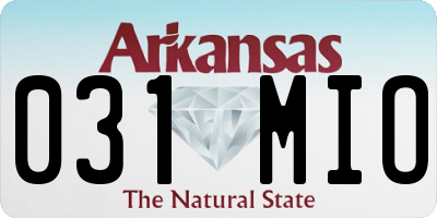 AR license plate 031MIO