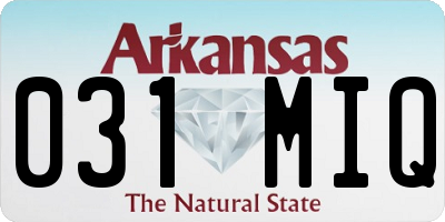 AR license plate 031MIQ