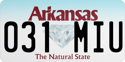 AR license plate 031MIU