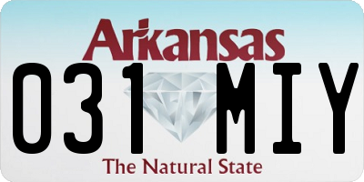 AR license plate 031MIY