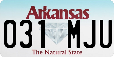 AR license plate 031MJU