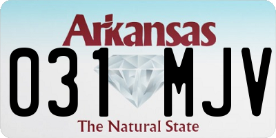 AR license plate 031MJV