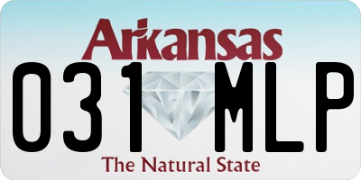 AR license plate 031MLP