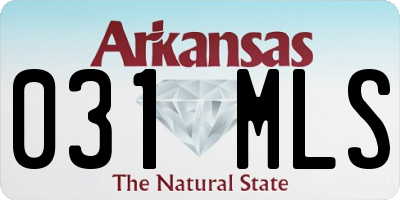 AR license plate 031MLS