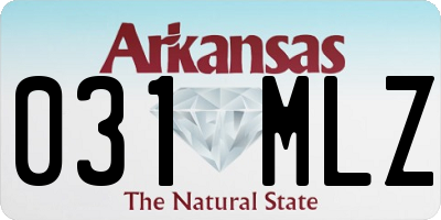 AR license plate 031MLZ