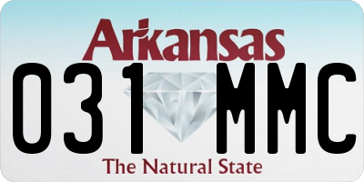 AR license plate 031MMC