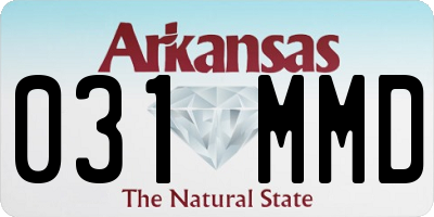 AR license plate 031MMD