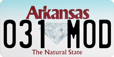 AR license plate 031MOD