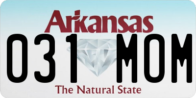 AR license plate 031MOM