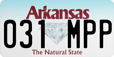 AR license plate 031MPP