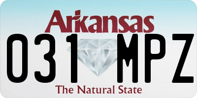 AR license plate 031MPZ