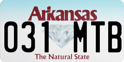 AR license plate 031MTB