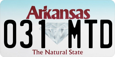 AR license plate 031MTD