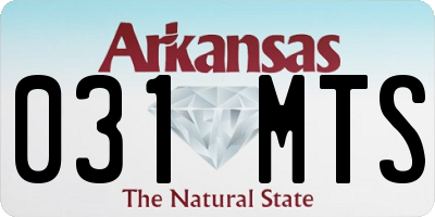 AR license plate 031MTS