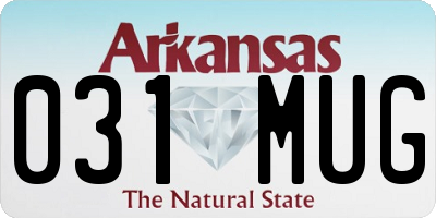 AR license plate 031MUG