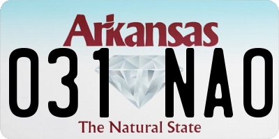 AR license plate 031NAO