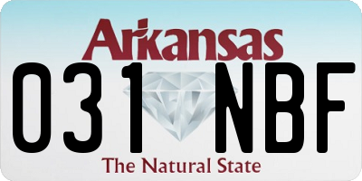 AR license plate 031NBF