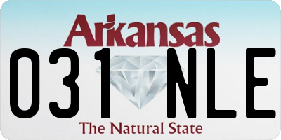 AR license plate 031NLE