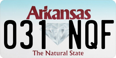 AR license plate 031NQF