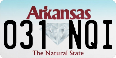AR license plate 031NQI