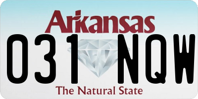 AR license plate 031NQW