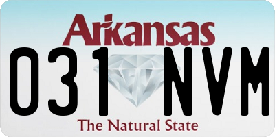 AR license plate 031NVM