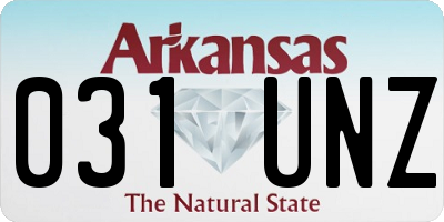 AR license plate 031UNZ