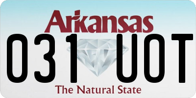 AR license plate 031UOT