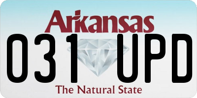 AR license plate 031UPD