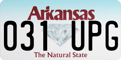 AR license plate 031UPG