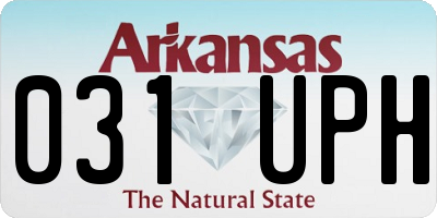 AR license plate 031UPH