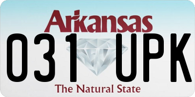 AR license plate 031UPK