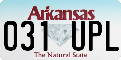 AR license plate 031UPL
