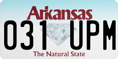 AR license plate 031UPM