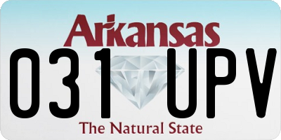 AR license plate 031UPV
