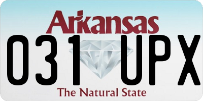 AR license plate 031UPX