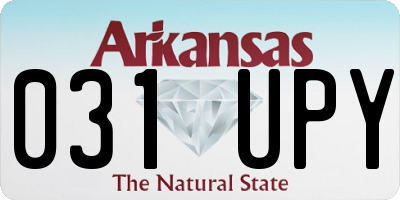 AR license plate 031UPY