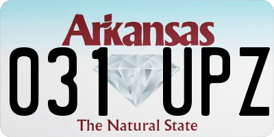 AR license plate 031UPZ