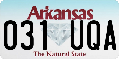 AR license plate 031UQA