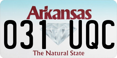 AR license plate 031UQC