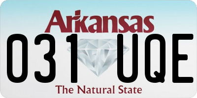 AR license plate 031UQE