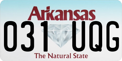 AR license plate 031UQG