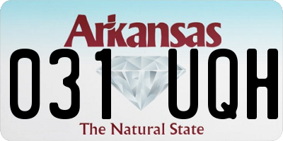 AR license plate 031UQH