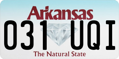 AR license plate 031UQI